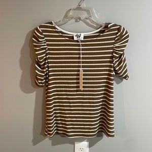 Half Sleeve Rouched Top, Who What Wear